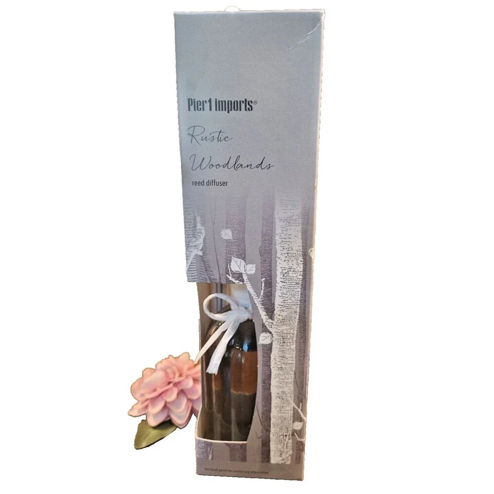 SHELFWARE Pier 1 Imports Rustic Woodlands Reed Diffuser Fragrance 10 fl oz NIB